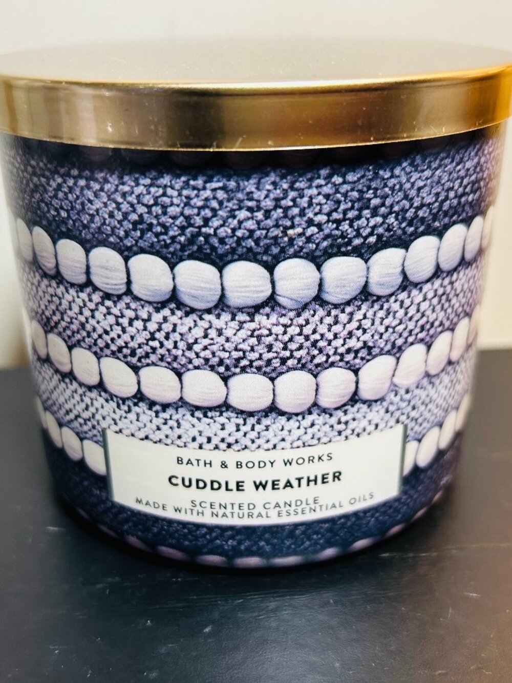 Bath & Body Works Cuddle Weather 3-Wick Candle NEW